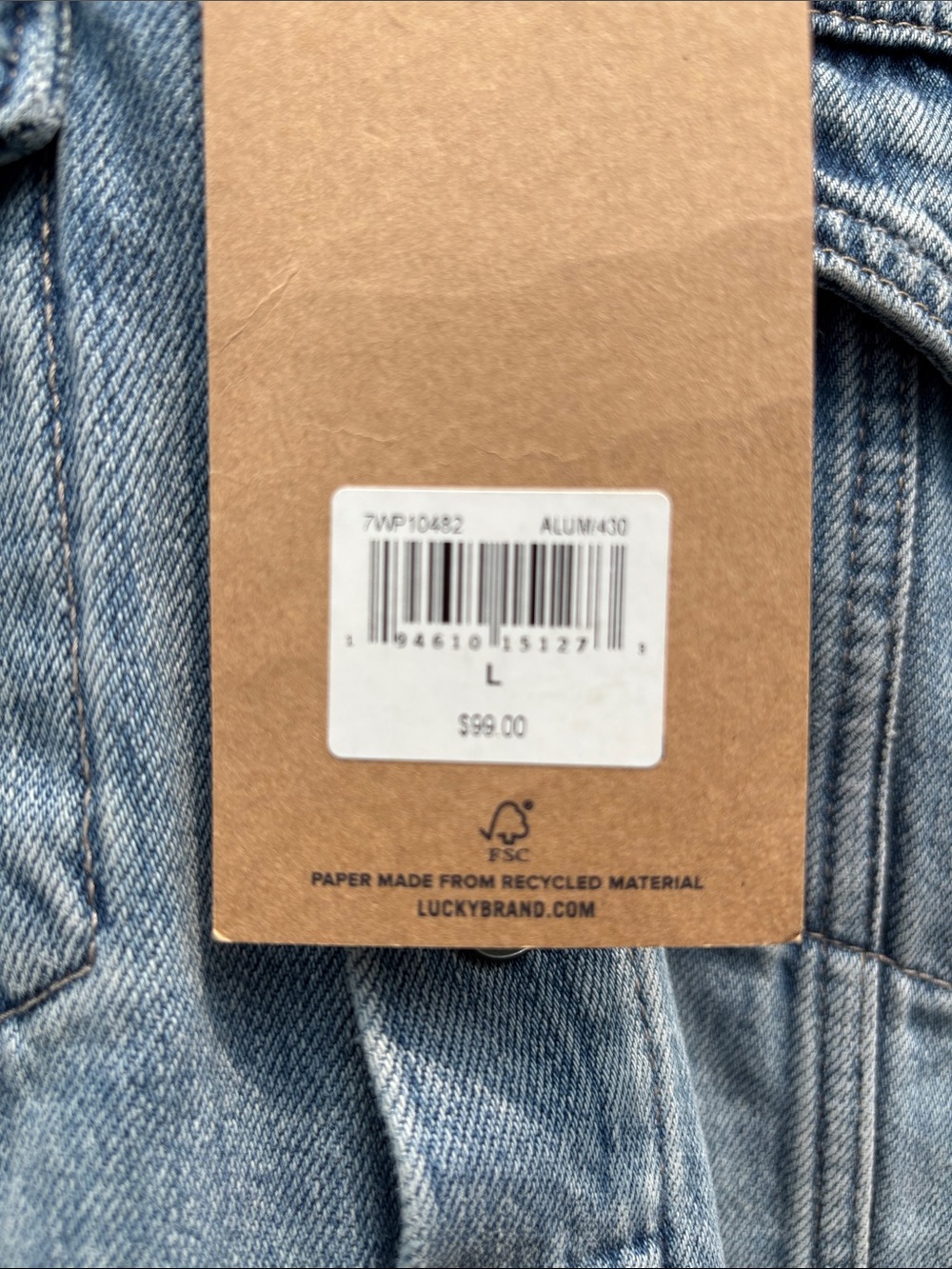Lucky Brand The Tomboy Trucker Jean Jacket - Picture 5 of 6